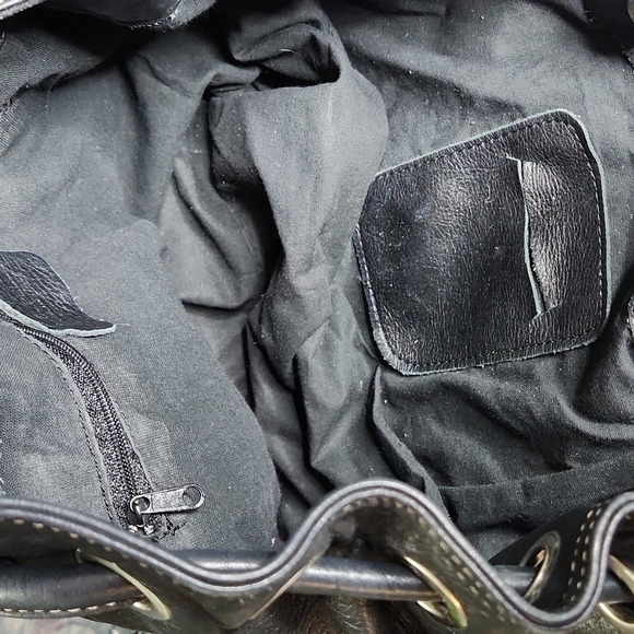 Vera Pelle Black Leather Purse Made in Italy - Picture 6 of 6